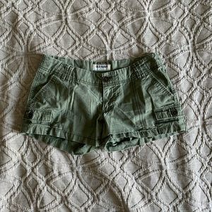Army green shorts